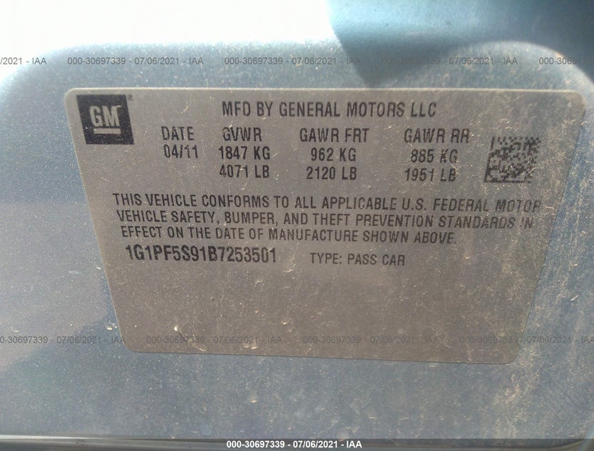 1G1PF5S91B7253501