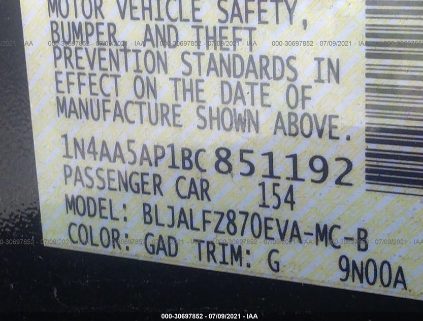 1N4AA5AP1BC851192