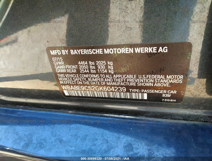 WBA8E9C52GK604239