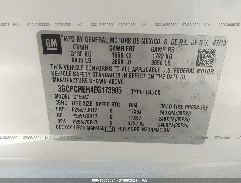 3GCPCREH4EG173905