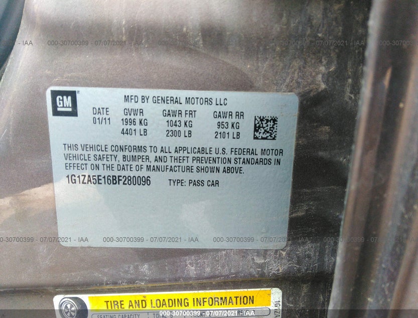 1G1ZA5E16BF280096