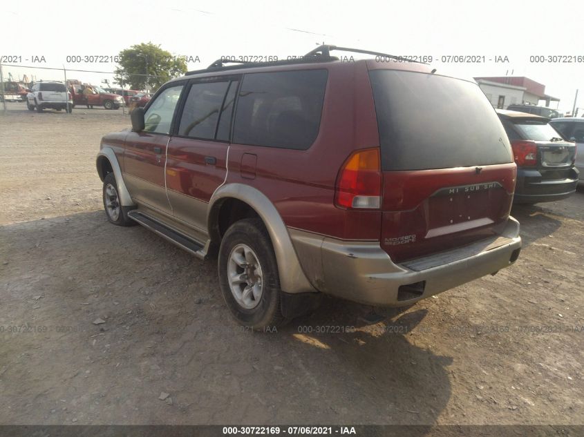 1999 Mitsubishi Montero Sport Ltd VIN: JA4LS41R7XP037330 Lot: 30722169