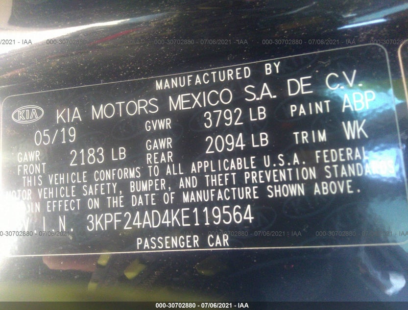 3KPF24AD4KE119564