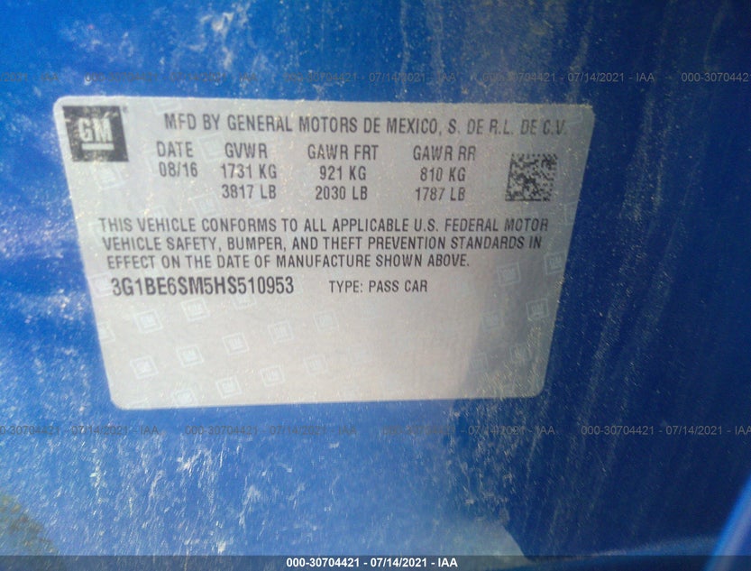 3G1BE6SM5HS510953