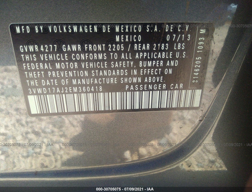 3VWD17AJ2EM360418