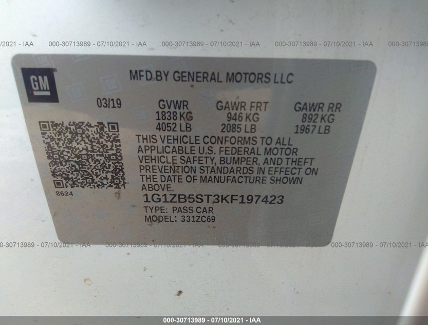 1G1ZB5ST3KF197423