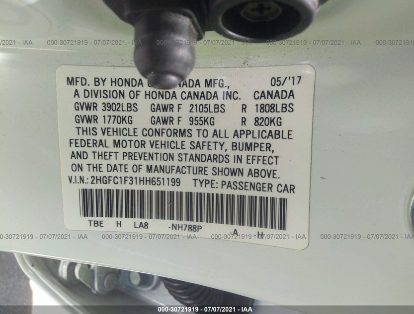 2HGFC1F31HH651199