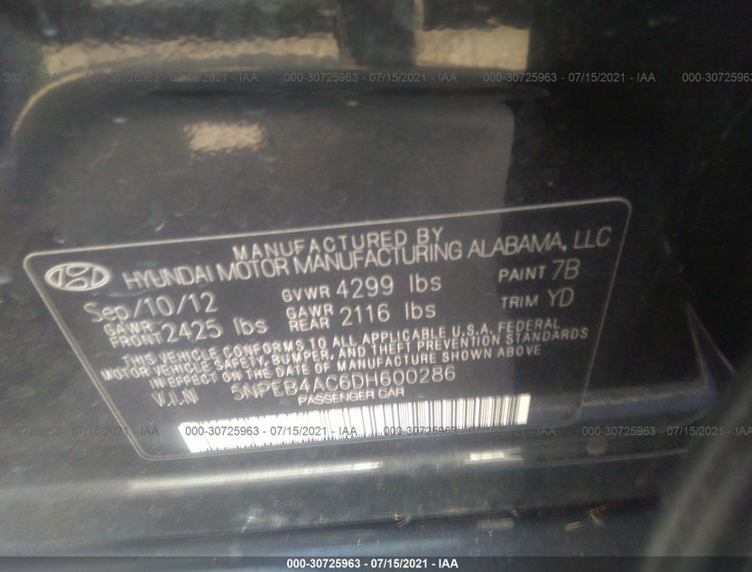 5NPEB4AC6DH600286