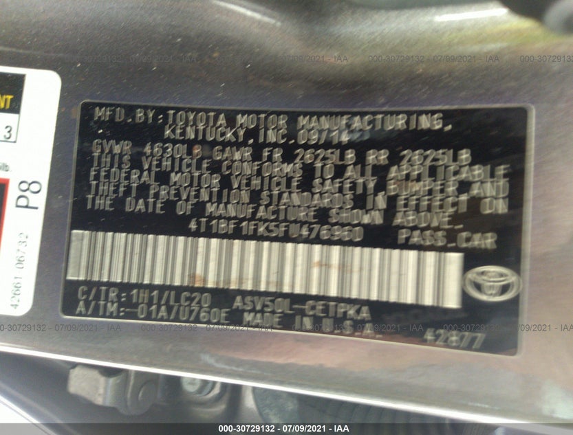 4T1BF1FK5FU476960