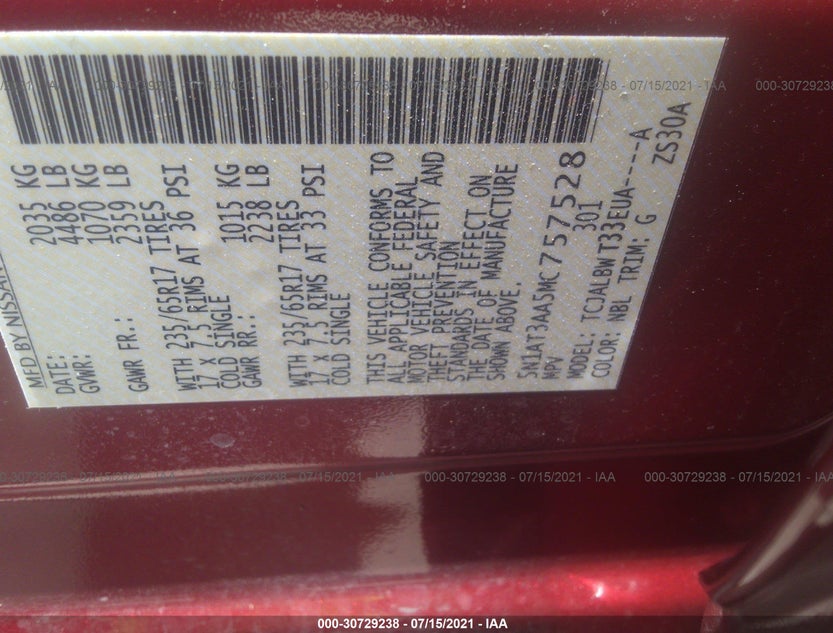 5N1AT3AA5MC757528