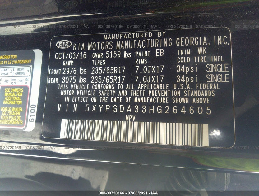 5XYPGDA33HG264605