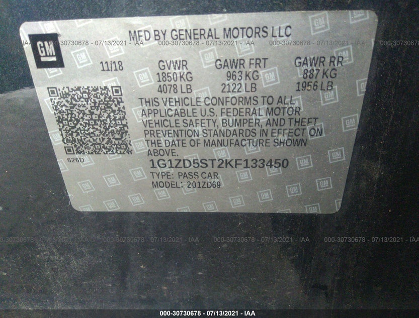 1G1ZD5ST2KF133450
