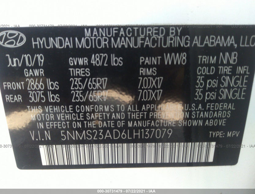 5NMS23AD6LH137079