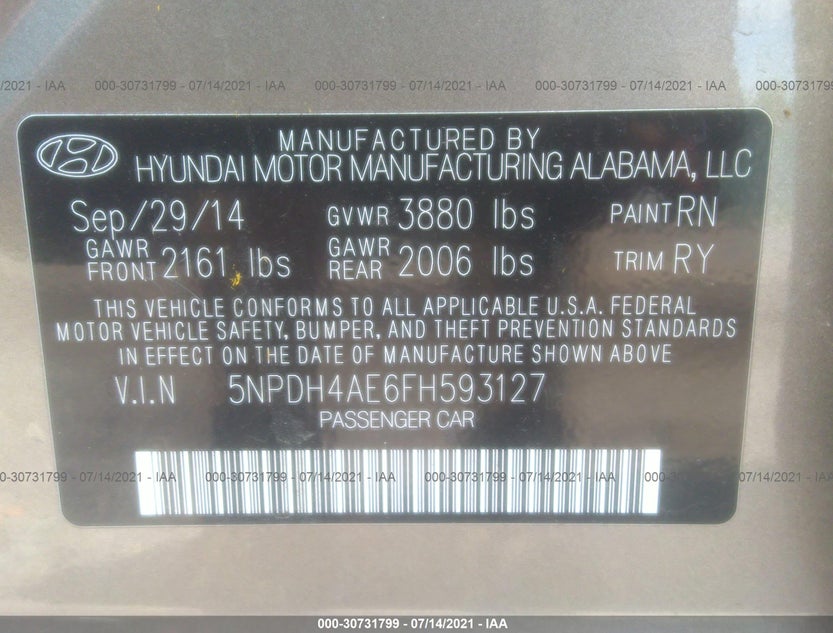 5NPDH4AE6FH593127