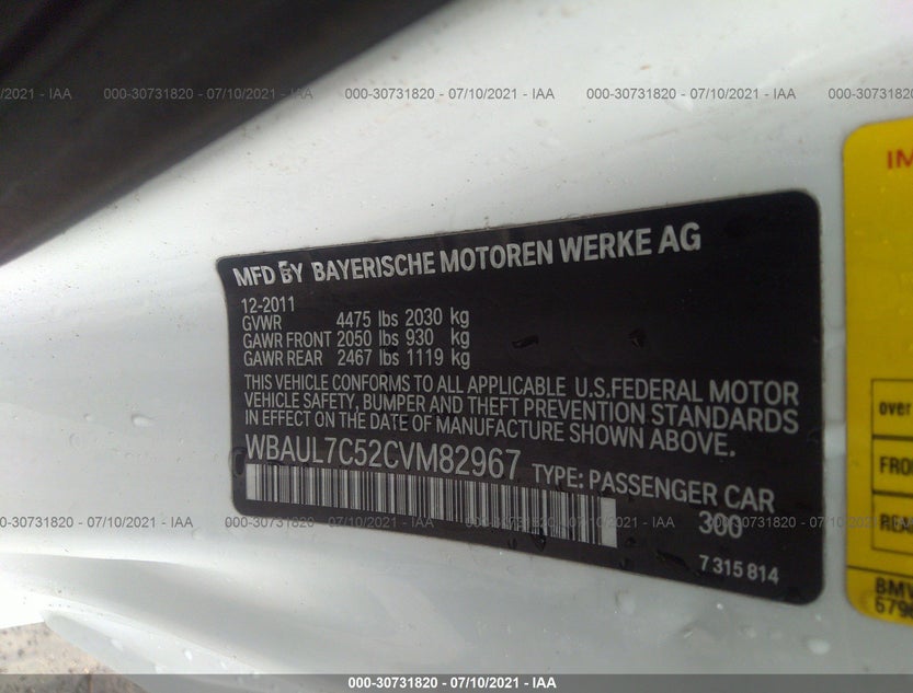 WBAUL7C52CVM82967