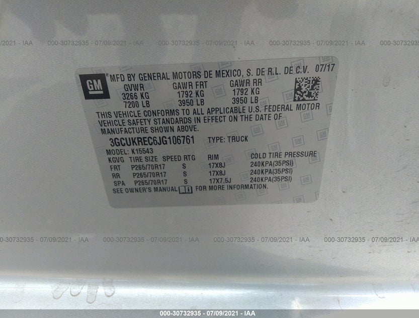 3GCUKREC6JG106761
