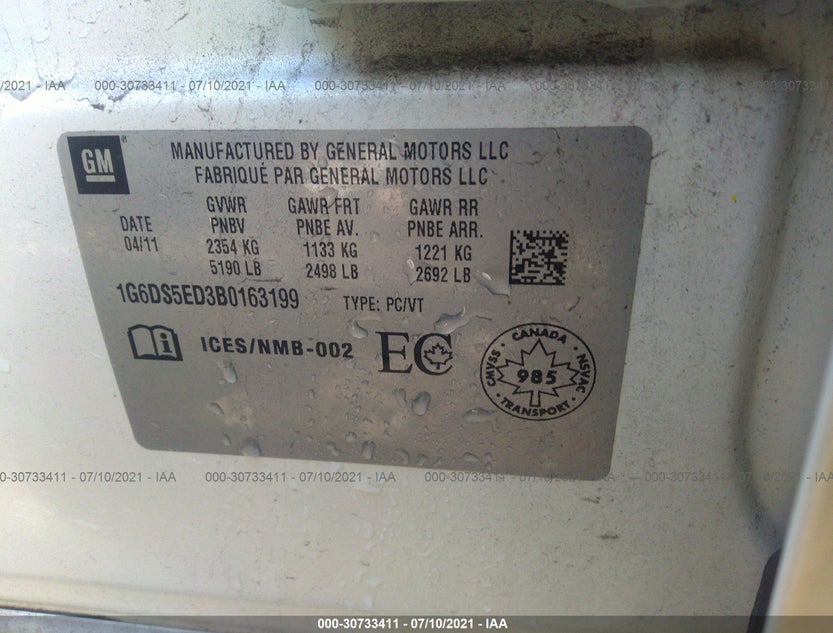 1G6DS5ED3B0163199