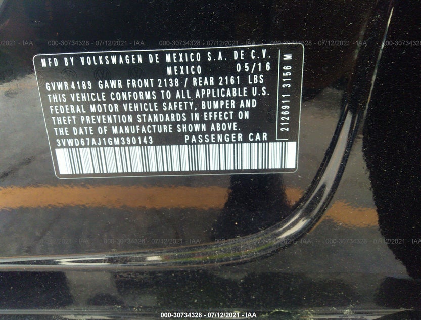 3VWD67AJ1GM390143