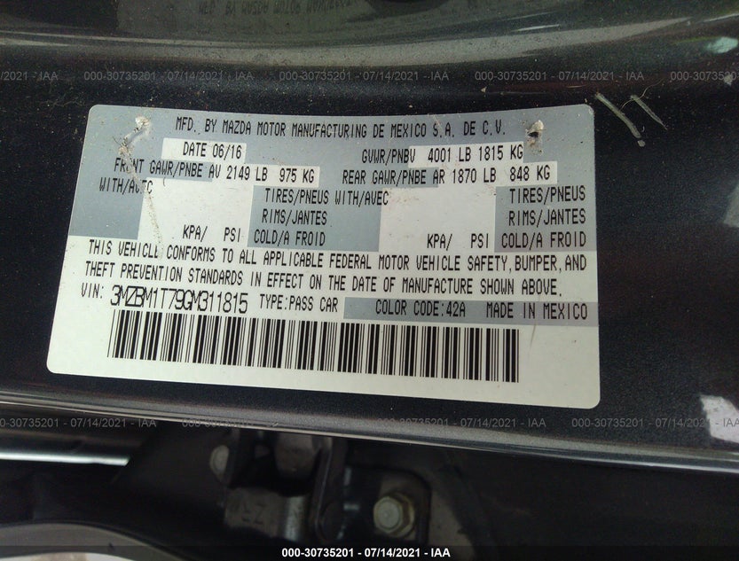 3MZBM1T79GM311815