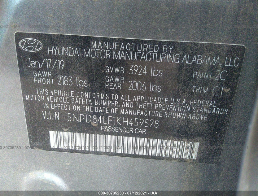 5NPD84LF1KH459528