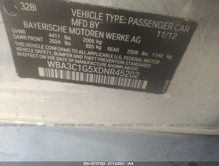 WBA3C1G5XDNR45202
