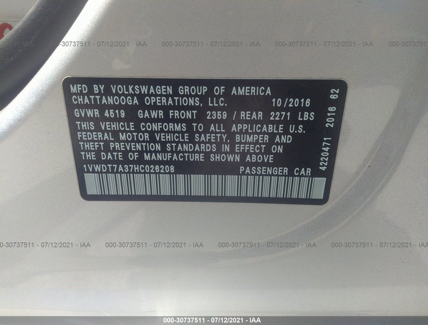 1VWDT7A37HC026208