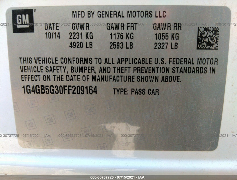 1G4GB5G30FF209164