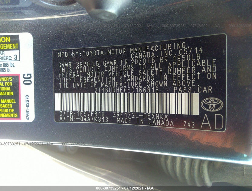 2T1BURHE8EC166815