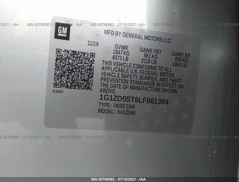 1G1ZD5ST6LF061394