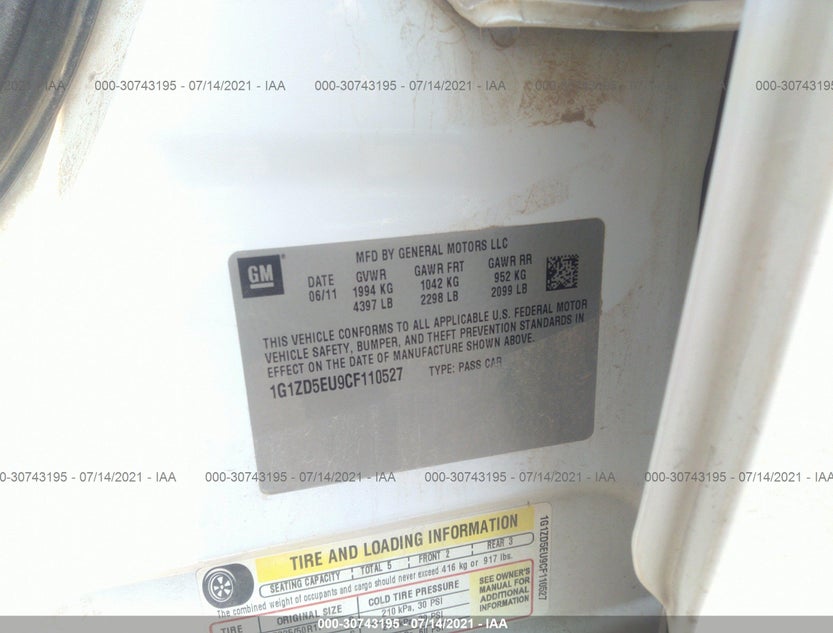1G1ZD5EU9CF110527