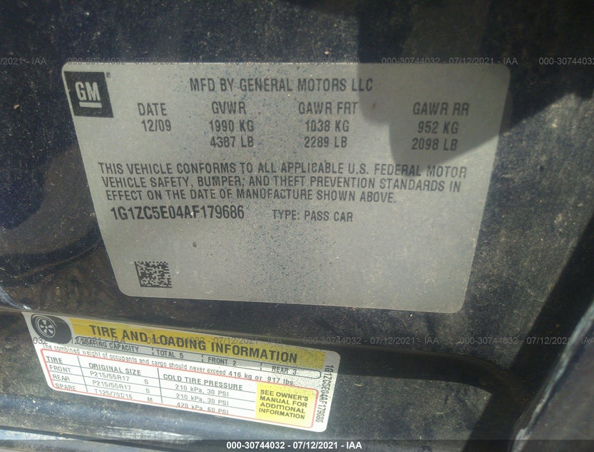 1G1ZC5E04AF179686