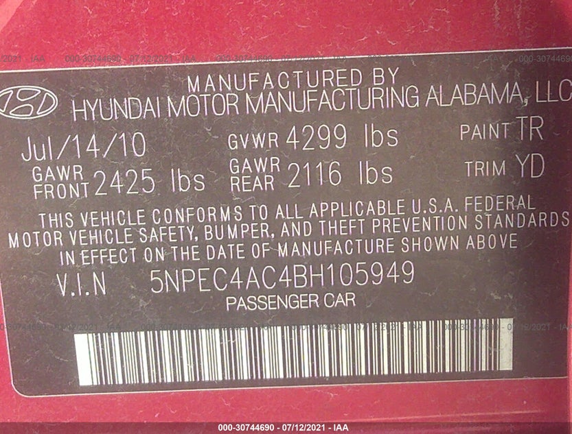 5NPEC4AC4BH105949
