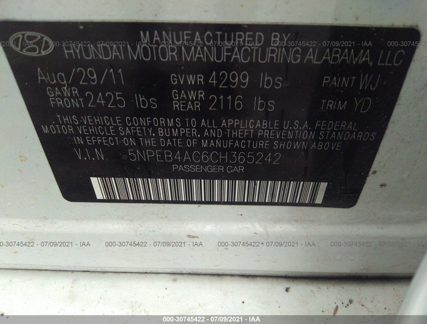 5NPEB4AC6CH365242