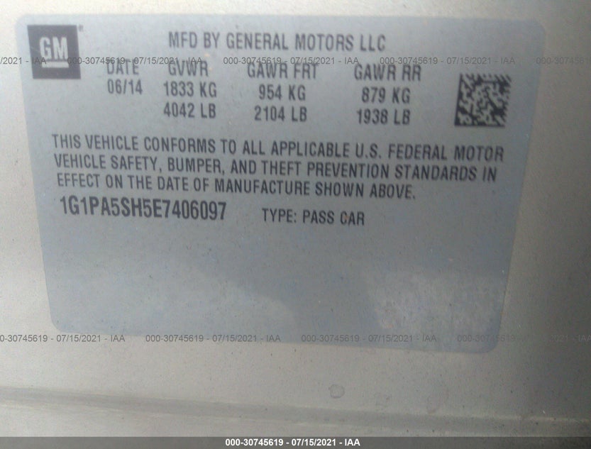 1G1PA5SH5E7406097