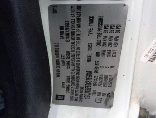 1GCJTBFE0C8169810