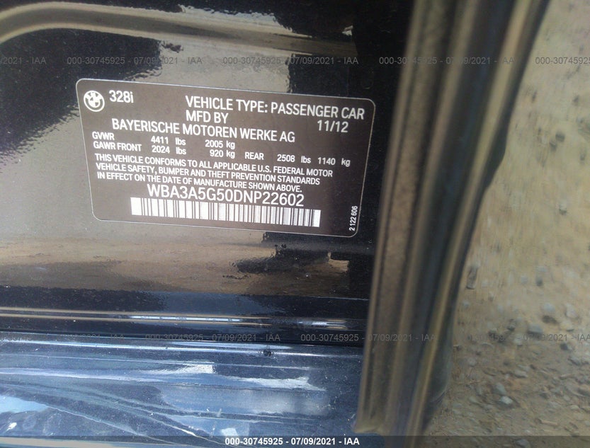 WBA3A5G50DNP22602