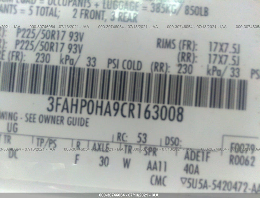3FAHP0HA9CR163008