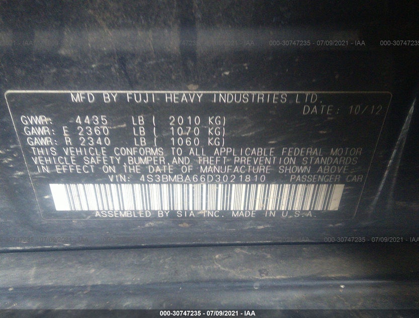4S3BMBA66D3021810