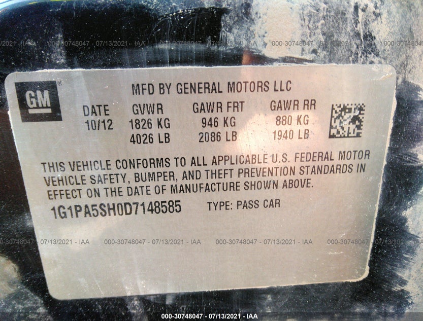 1G1PA5SH0D7148585