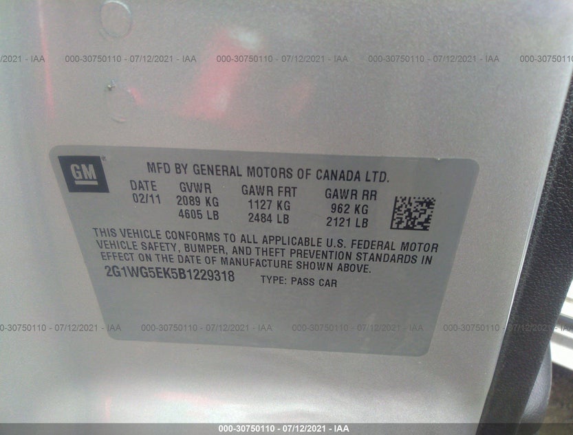 2G1WG5EK5B1229318