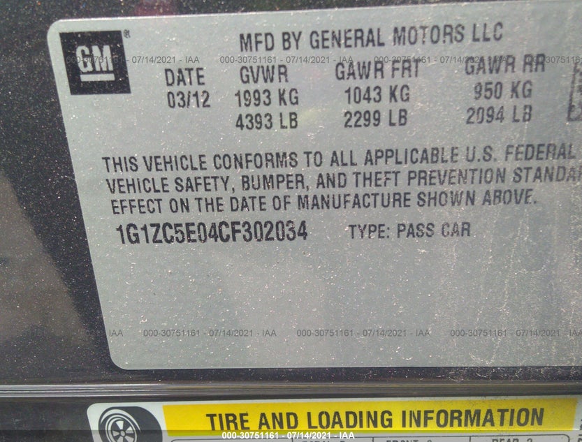 1G1ZC5E04CF302034