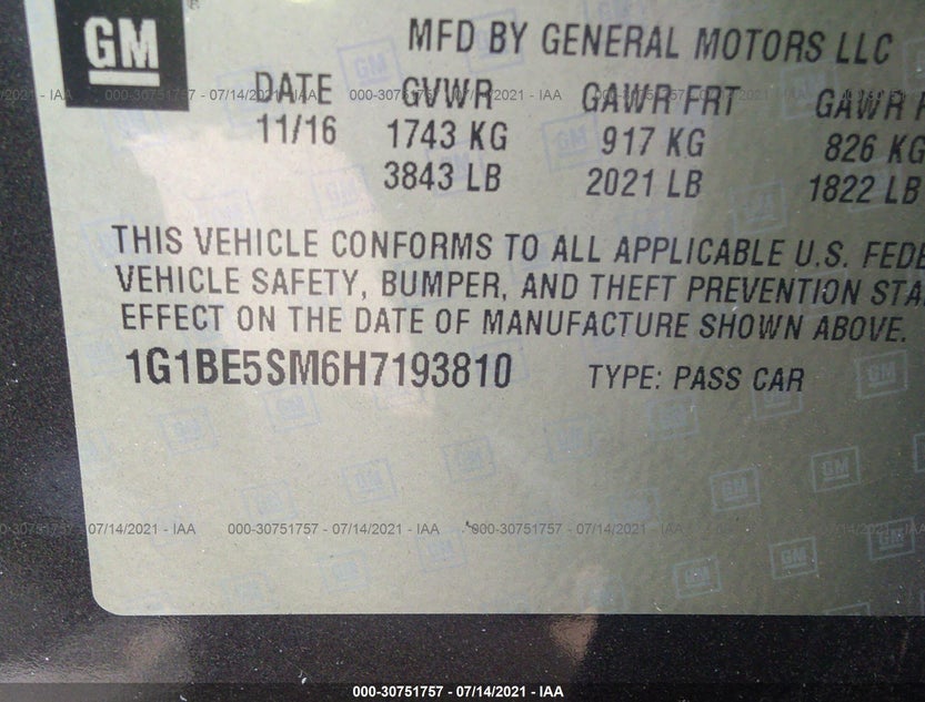 1G1BE5SM6H7193810