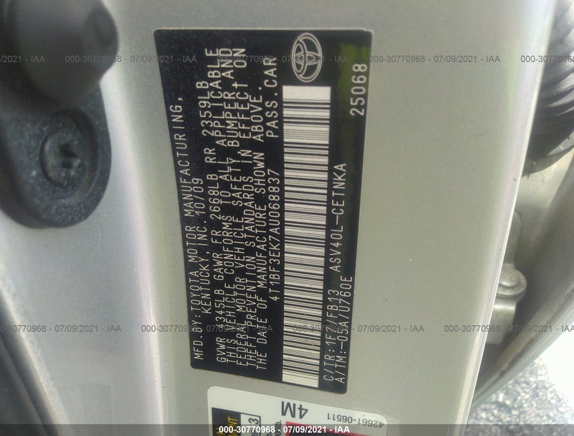 4T1BF3EK7AU068837