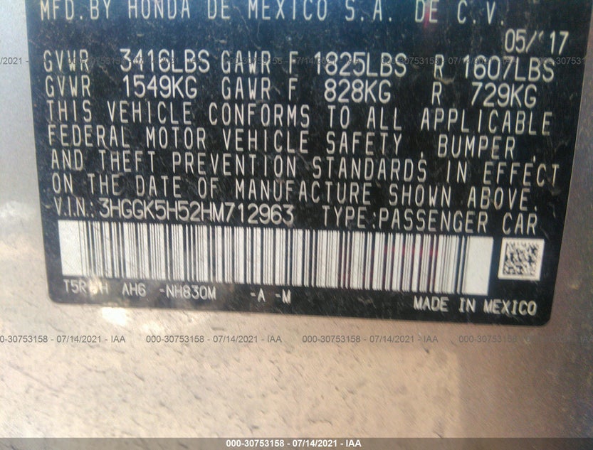 3HGGK5H52HM712963