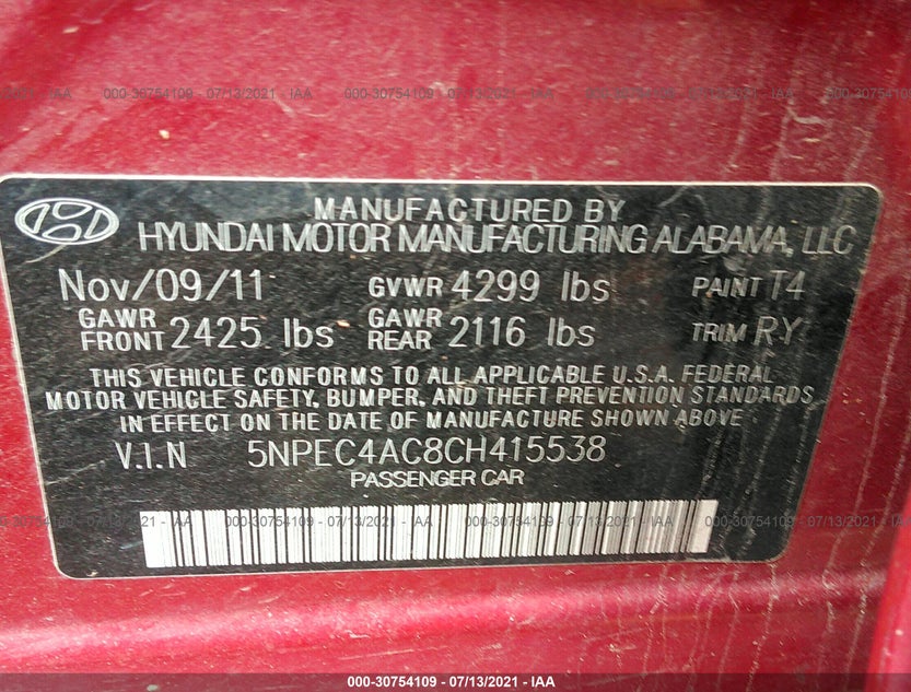 5NPEC4AC8CH415538