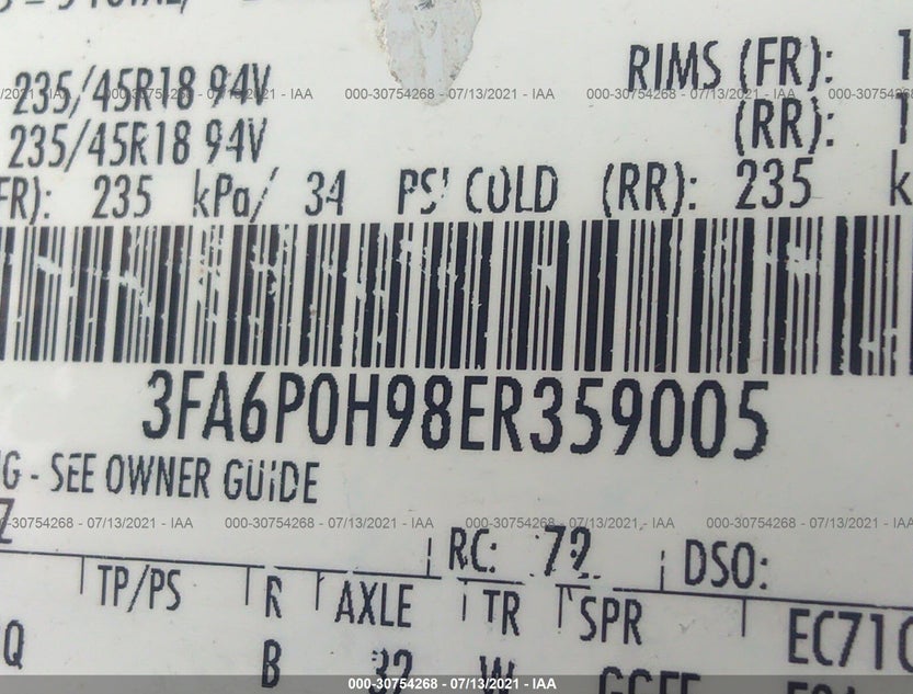 3FA6P0H98ER359005