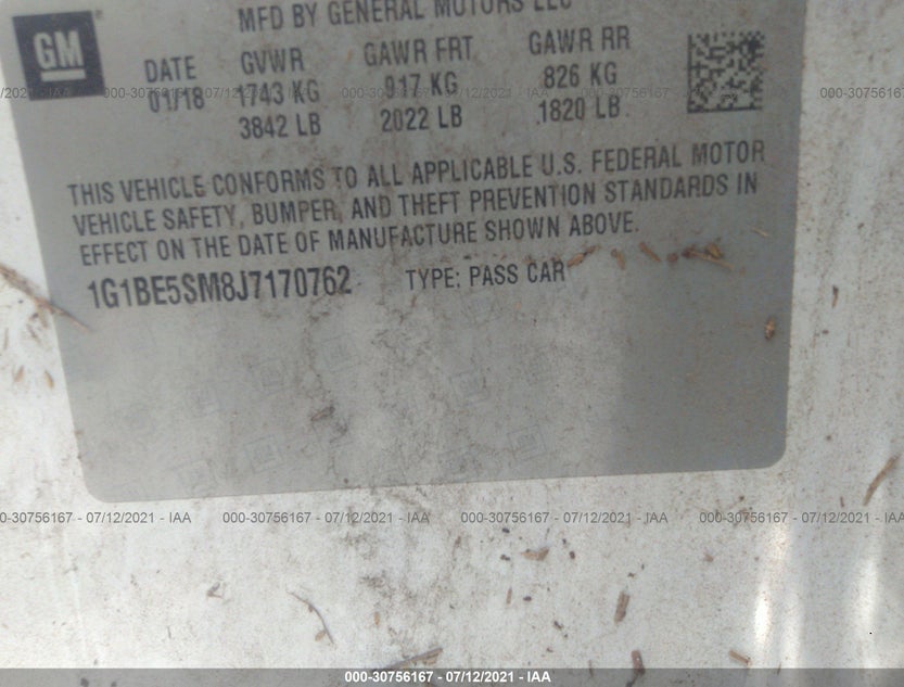 1G1BE5SM8J7170762