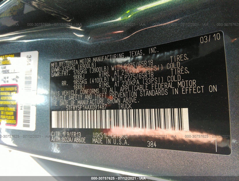 5TFRY5F14AX091487