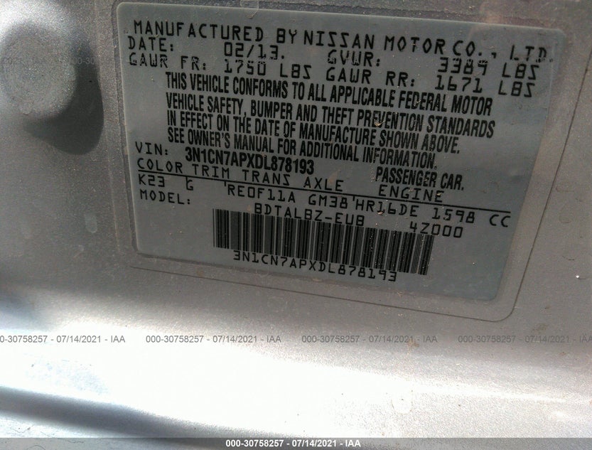 3N1CN7APXDL878193