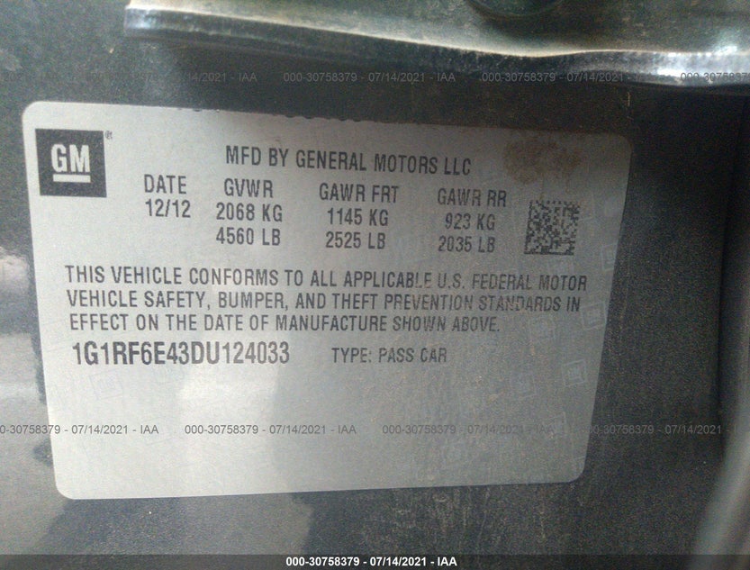 1G1RF6E43DU124033